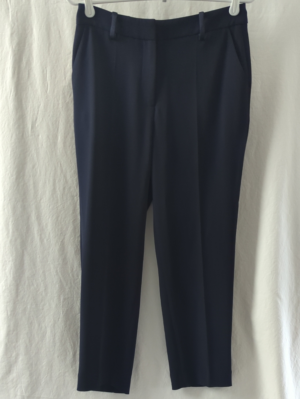 The Fold London Clever Crepe Tavira Tapered Slim Leg Trousers Suit Pants 6/10